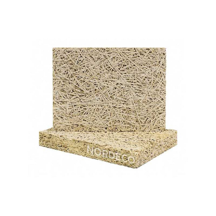Фибролитовая плита Nordeco ФП 400-25Б 1200х600х25 низкой плотности на белом цементе