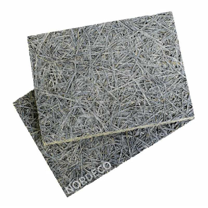 Фибролитовая плита Nordeco ФП 400-25С 1200х600х25 низкой плотности на сером цементе фото 3