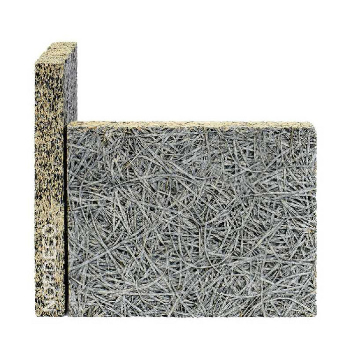 Фибролитовая плита Nordeco ФП 400-35С 2400х600х35 низкой плотности на сером цементе фото 3